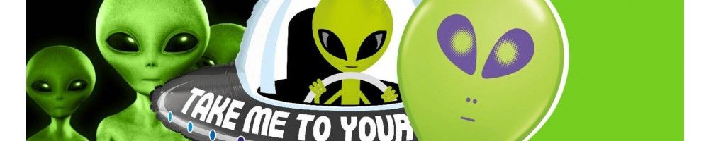 Globos para Cumpleaños Aliens. Decoracion y Photocall de Fiesta Aliens